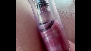 My Limit - Cockrings and a Nipple Clit Pump Inside A Penis Pump. My Mushroom Head Is Pumped. - Fleshlightman1000